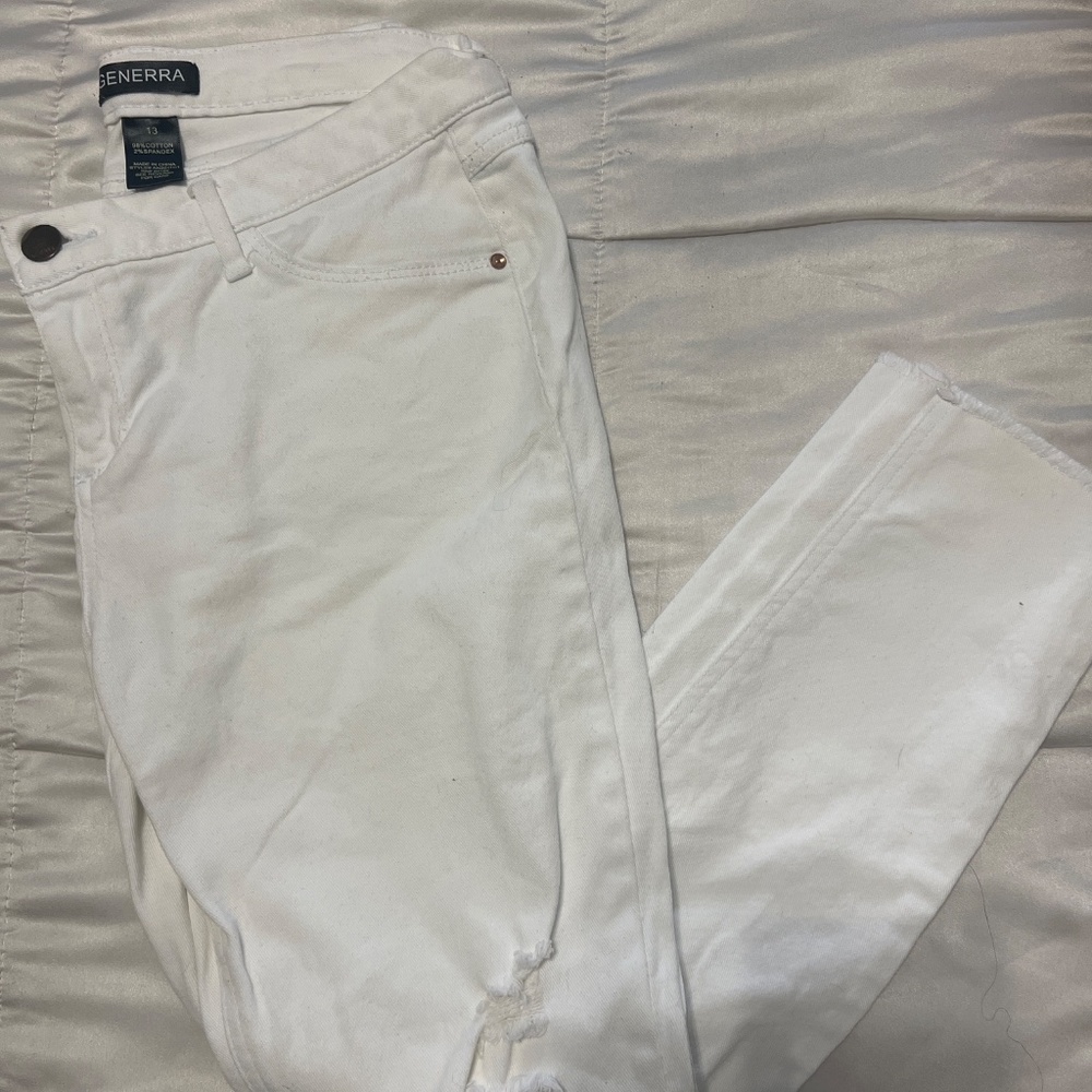 White Ripped Jeans - Picture 2 of 3
